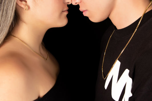 Combo de Cadenas Tejido Veneciano – Pareja